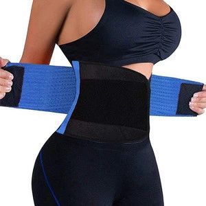 Hot sell waist trimmer sweat butt lifter waist trainer with double straps workout belts