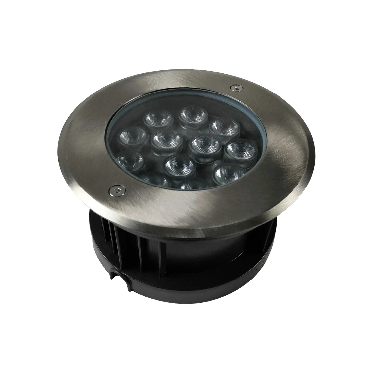 Hot Selling 304 Stainless Steel Dc24V Single Color Constantly Bright 24W Outdoor  Garden Buried  Led Undergroundlights