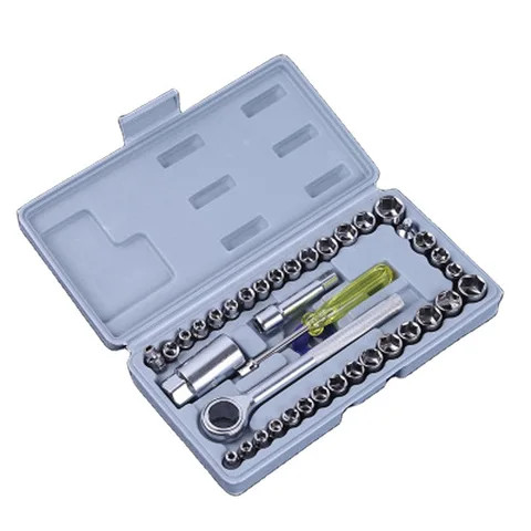 Hot Selling Car Repair  40pcs Combination Socket Wrench Set Repair Tool Ratchet Torque Wrench Combo Tools Kit Auto Repairing Set