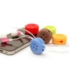 Hot selling custom button shape headphones silicone earphone cable winders