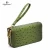 Import hot selling Fashion design Lady Woman Ostrich Croc Double Zip Around Wallet Wristlet from China