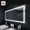 Hotel led wall mirrors frameless bath mirrors bathroom lighted glass mirror with waterproof IP44 rating