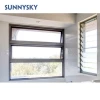 Hotel style residential thermally broken awning aluminum glass windows