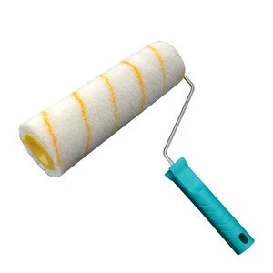 house painting roller,paint roller frame,china paint roller of white with yellow stripe S39618