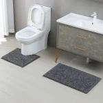 Household Latex Back Non-Slip Toilet Floor Bath Mats by Ice Bathtub