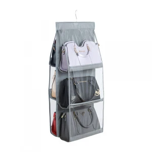 Household storage hanging storage bag for handbag hanging mesh bag  bag organizer