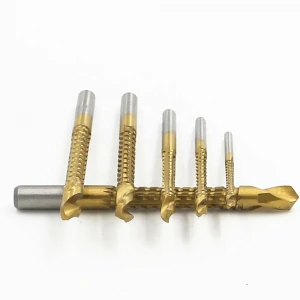 HSS 6pcs 3-8mm Titanium Coated Twist Saw Drill Bit set For Metal Drilling