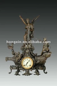 HXC-034 antique clock antique mechanical clock brass clock
