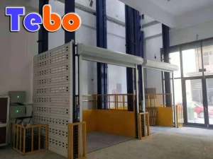 Hydraulic freight lift 3 ton airport terminal using specially customized