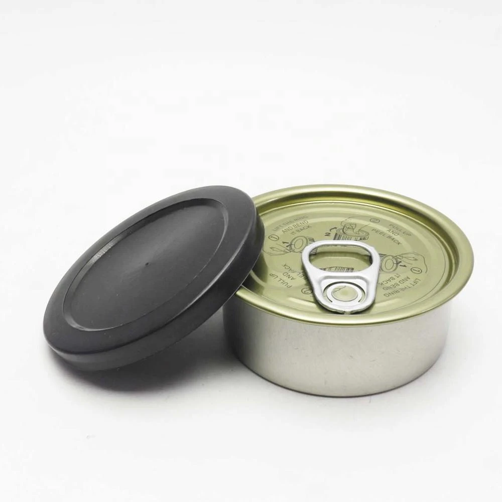 in stock 100g tinplate empty ring pull sardine tuna fish tin can for food canning T-123N