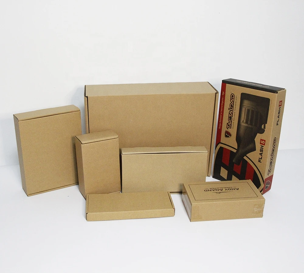 In stock corrugated box 3 layer shipping package box brown kraft corrugated box