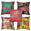 Indian Cotton Kantha cushion cover Fruit Print hand kantha Pillow cover