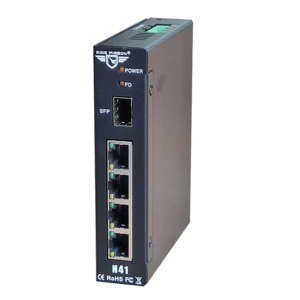 Industrial Level Network Ethernet Switch 4 Electrical Ports 1Fibre Optical Port POE