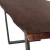 Import Industrial style modern wooden rectangle live Edge dining table with metal legs dining room furniture from India
