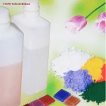 inorganic crystal melt glass mosaic pigments firing 800C