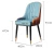 Import Interior design chair metal frame PU leather restaurant chair from China