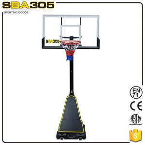 international standard tempered glass basketball with stand