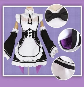 Japan Anime Cospaly Re:Zero kara Hajimeru Isekai Seikatsu Rem Ram Maid Dress Cosplay Party Costume halloween csotumes for women