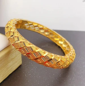 jewelry design  dubai gold plated bracelets bangles, fashion women  24k gold plated jewelry