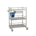 JF-V01 Medical full stainless steel surgical instrument trolley