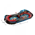 jj slot racing 1:59 foldable easy carry Battery operation slot car racing track set