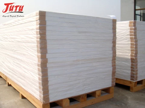 JUTU White 5mm 8mm 10mm pvc foam board waterproof rigid foam sheet high density lightweight expanded pvc foam board