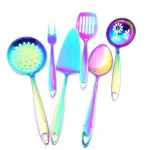 Kitchen Cooking Tools Stainless Steel Cooking Garget Set Shovel Strainer Soup Spoon Meat Fork Cake Knife Kitchen Utensils Set