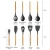 Kitchen Cooking Utensils 9 Pcs Baking &amp; Pastry Tools Mixing Butter Tongs Brush Best Silicone Spatula Set