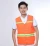 Import knitted fabric reflector cheap high visibility Fluorescence yellow reflective strips red mehs safety vest clothing for working from China