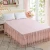 Import Korean Style Soft Washed Bed Cover Bedsheet Embroidered Lace Luxury Wedding Bed Skirt from China