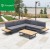 Import Large Aluminum L Shape Outdoor Sectional Sofa Set Plastic Wood Garden Sets from China