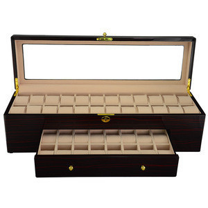 Buy Large Safe Watch Collection Box 40 Watches Display Case Gc02-lg10 ...