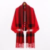 latest designer pashmina scarves wholesale fashion lady striped winter shawl