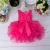 Import Latest frock design baby dress multi-color cute baby girls layered dresses for party wedding waer from China