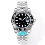 Latest Noob Watch Clean Fctory 904L Gmt 3285 or 3186 Movement Dual Time Full Black Ceramic Bezel Jubilee Bracelet