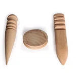 Leather craft Edge Slicker Round Multi-Size Wood Burnisher 3 Models For Leather Working