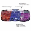 led gaming keyboard and mouse combo adjustable