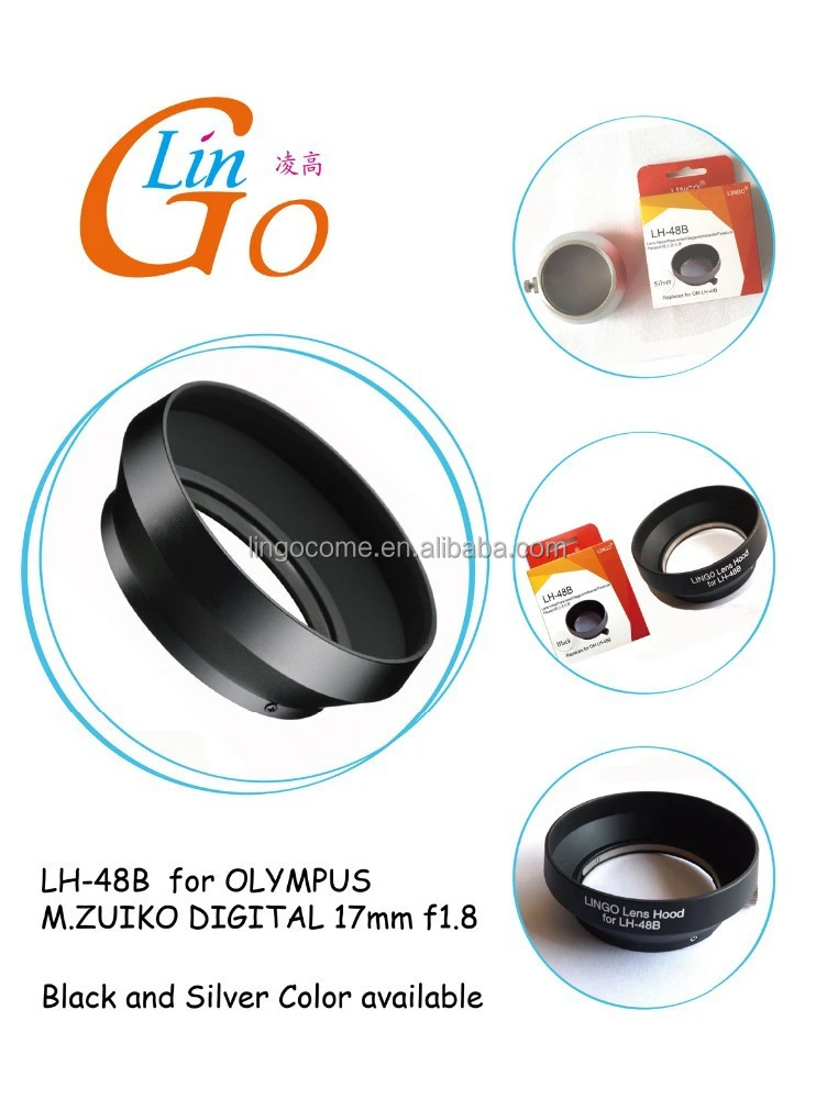 Lens hood for OLYMPUS M.ZUIKO DIGITAL 17mm f1.8 LH-48B