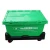 logistic storage turnover plastic moving crate with lid sale