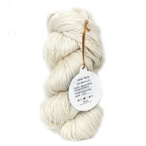 Lotus Yarns Undyed Yarn fingering/dk/ silk merino blended yarn natural handknitting yarn