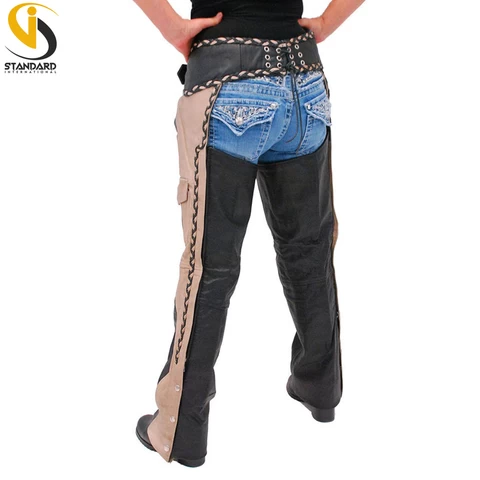 Low Price Black Leather Chaps Horse Riding Chaps Size 5XL / Best Sale price horse Full Chaps