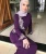 Import LSM032 New Arrival High Quality Fashion Muslim Dress Abaya Long Sleeve Islamic Clothing from China