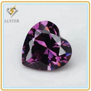 Luster purplish red cz cubic zirconia loose gemstone
