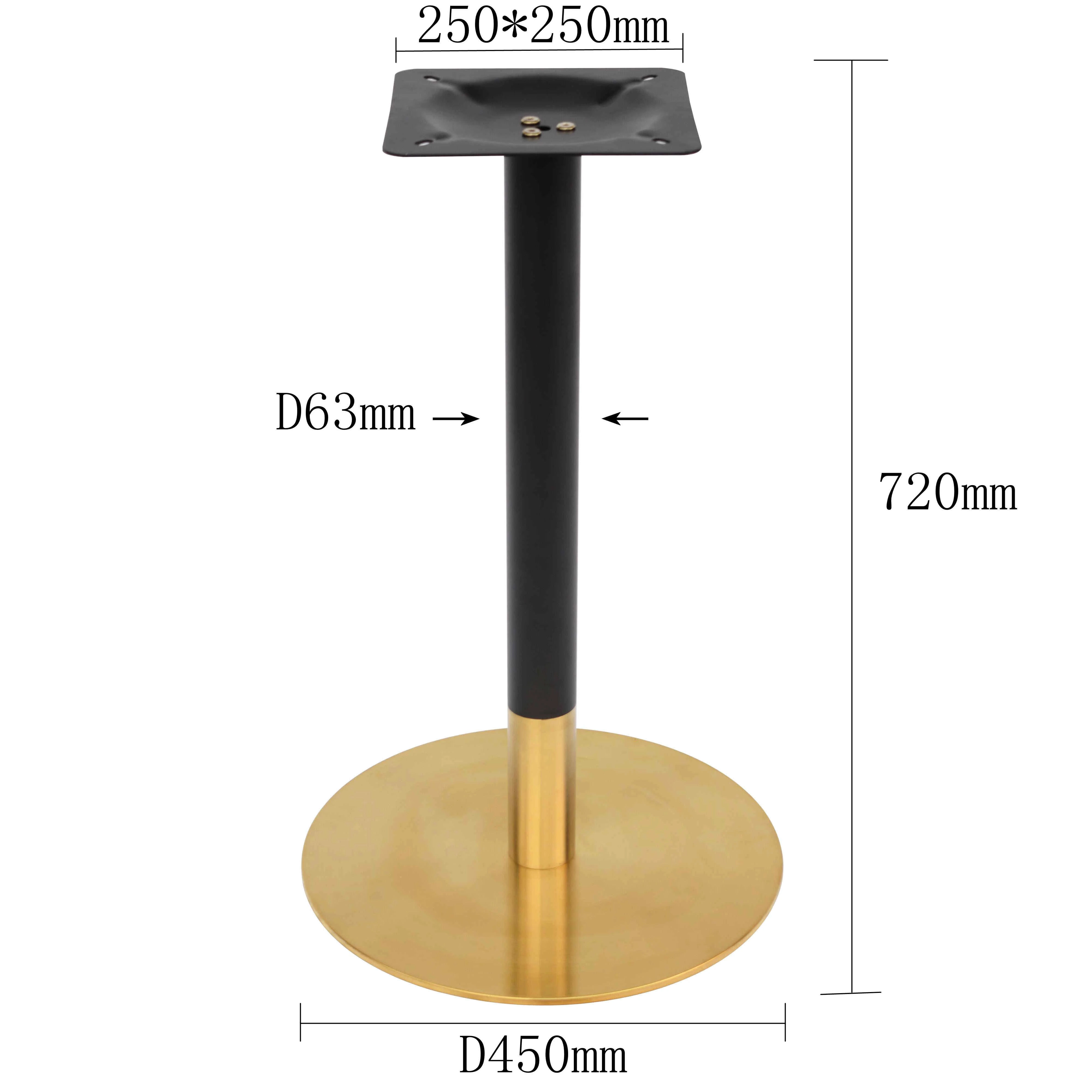 Luxury Design Stainless Steel Table Base Modern Gold Dining Metal Table Legs