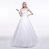 Luxury Elegant Lace Appliqued Ball Gown Wedding Dress Beaded  Arab Dubai Muslim Wedding Dress HSDZ006