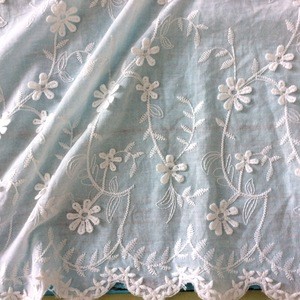 Luxury Eyelet All Over Embroidery Cotton Lace Fabric
