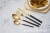 Import Luxury Gold Coated Titanium Plated Stainless Steel Flatware Set Fork Spoon Knife from China