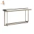 Import Luxury hotel furniture custom modern light bronze brown mesh marble top console table from China
