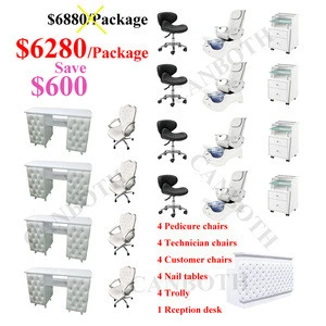 Luxury nail salon spa pedicure chair package deal for sale CB-P528B