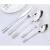 Import Luxury silverware knife fork spoon set stainless steel wedding cutlery set from China